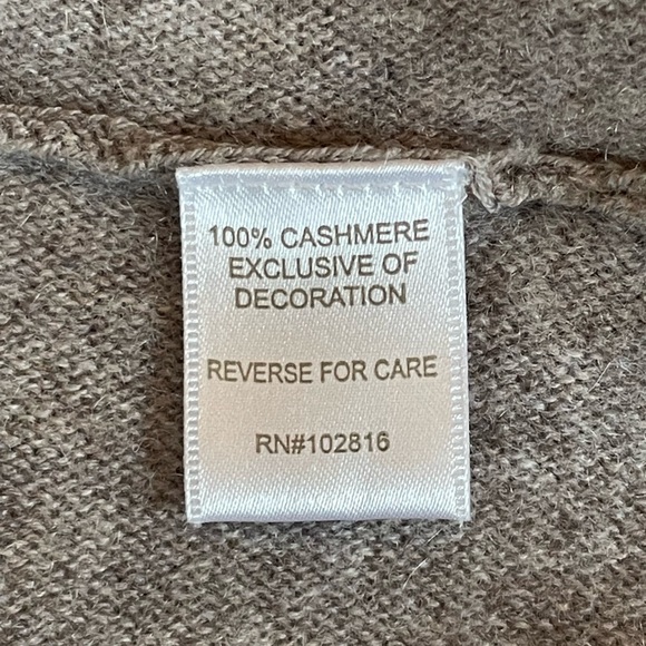 Garnet Hill Cashmere Lace-Trimmed Oversized Sweater - Picture 4 of 6